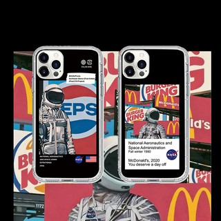 astronaut Ốp lưng iPhone 11 pro max soft black case phi hành gia IPhone 12 13 Pro Max cover IPhone 7 8 Plus SE 2020 X XR Xsmaxcases
