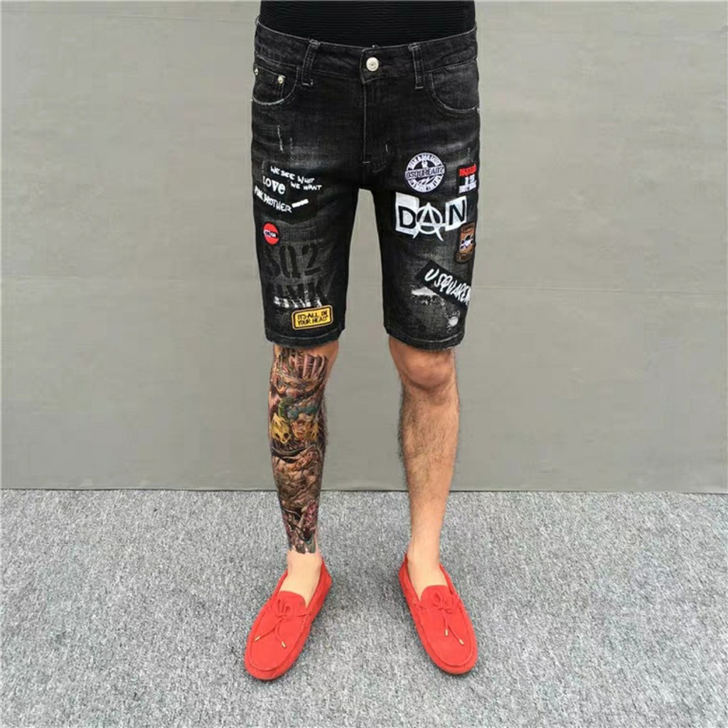 Quần short jean nam cào rách 161 | BigBuy360 - bigbuy360.vn