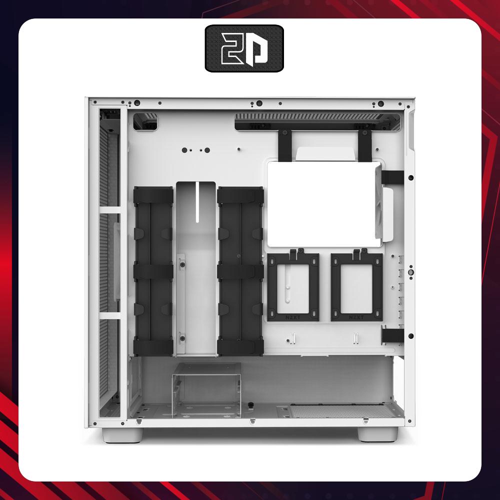 Vỏ case NZXT H7 Flow Matte White - Mid Tower / Màu Trắng