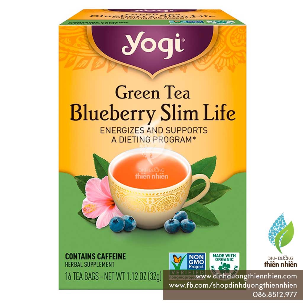 Trà Hữu Cơ Yogi Green Tea Blueberry