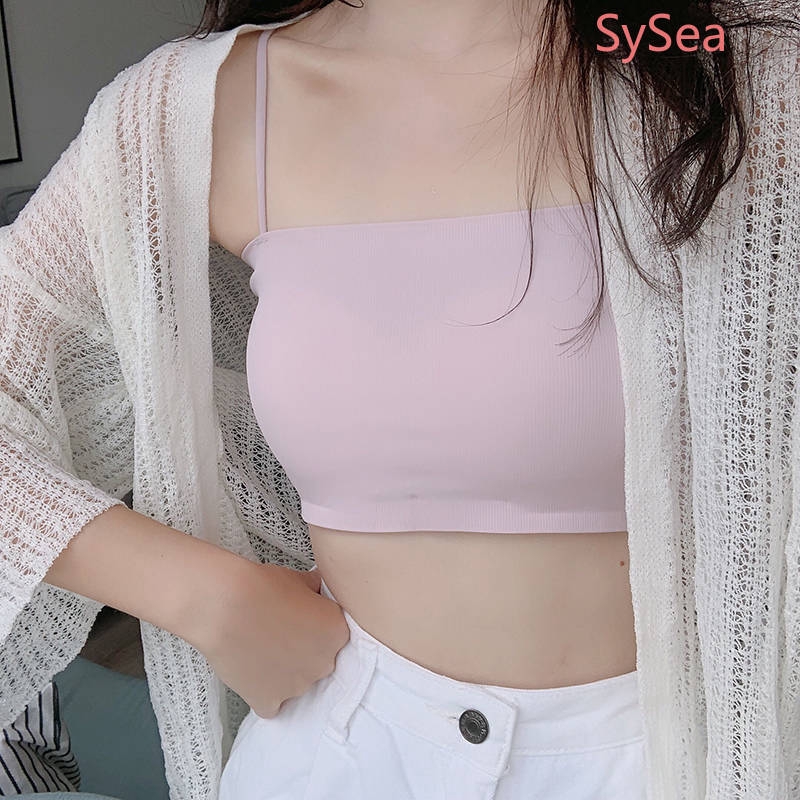 Áo hai dây bằng lụa phong cách Hàn Quốc thoáng mắt gợi cảm cho nữ