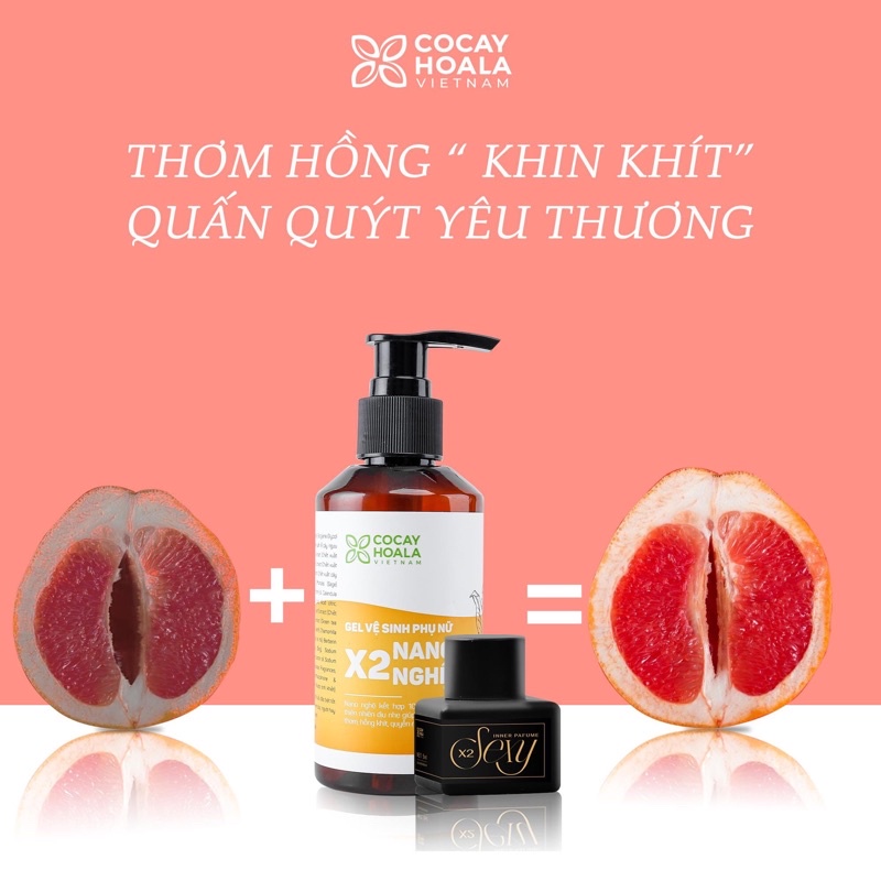 Combo siêu thơm + hồng + khít bao gồm 1 chai dung dịch và 1 chai nước hoa vk