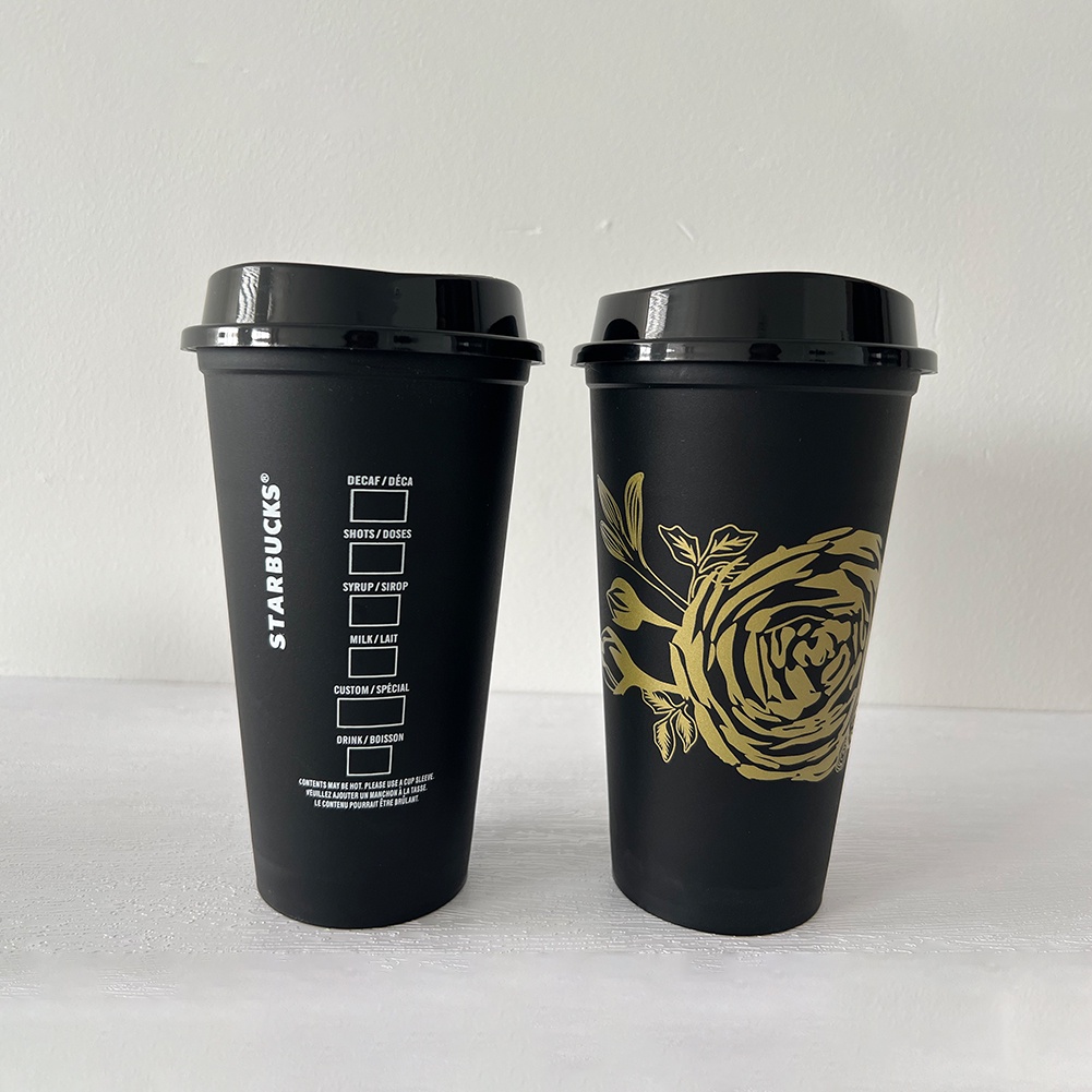Reusable rơm cốc Cổ Điển Frosted nhựa Starbucks Cà Phê Cốc PP Chất Liệu Cốc Cà Phê 473ml/16Oz