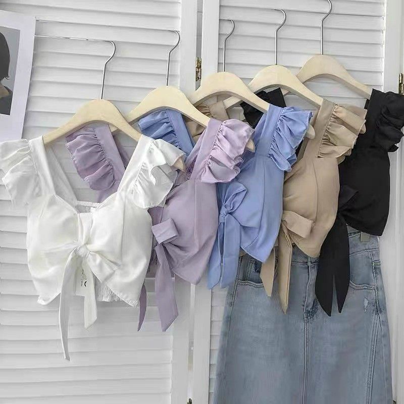 ÁO DÂY NƠ XINH TRỄ VAI m11