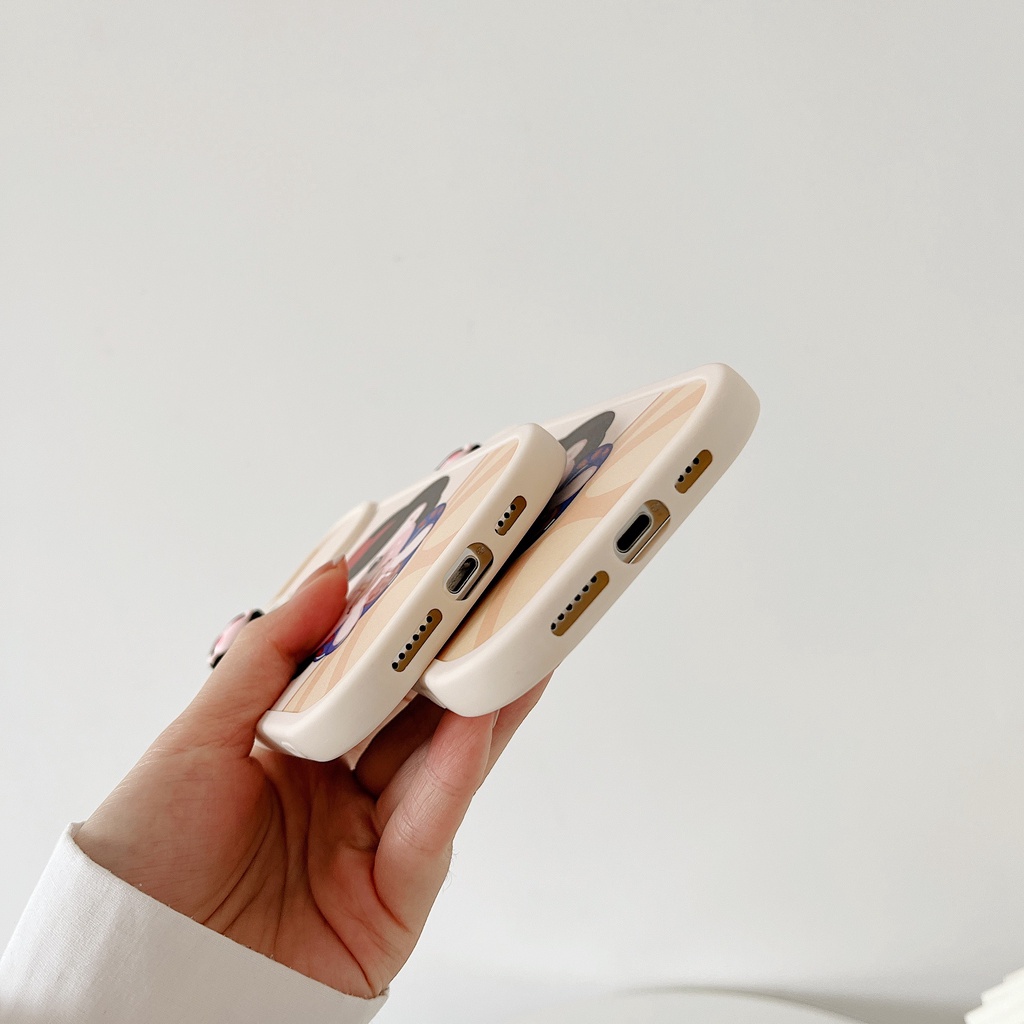Ốp Điện Thoại Mềm Hình Bạch Tuyết Uống Trà Sữa Cho Iphone 12 pro max 11 pro max xs max xr x 13proamx plus