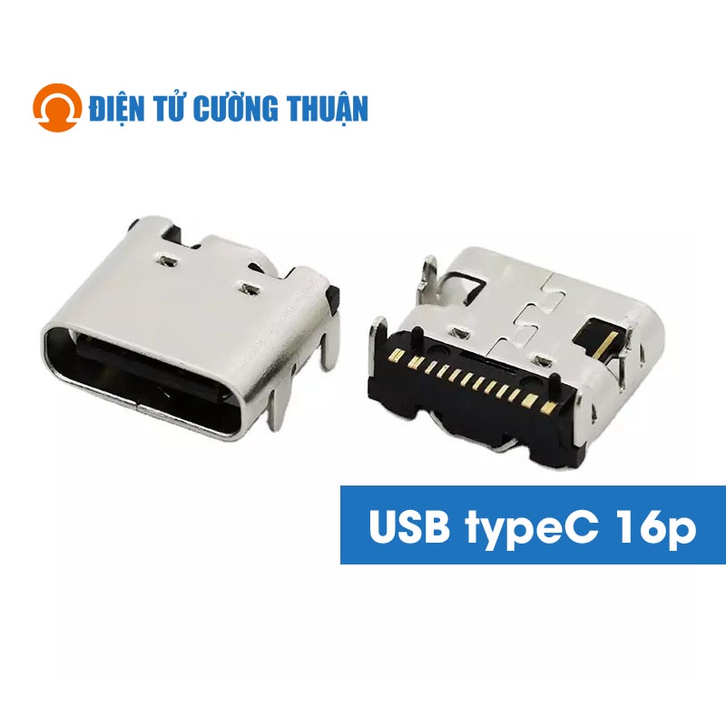 Cổng cắm USB type C 16P SMD