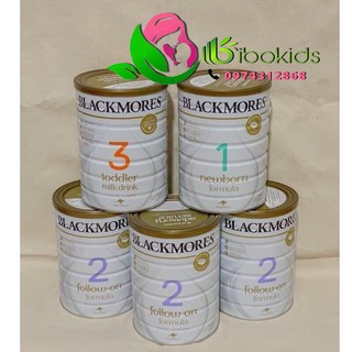 Sữa blackmores đủ số hộp 900g úc