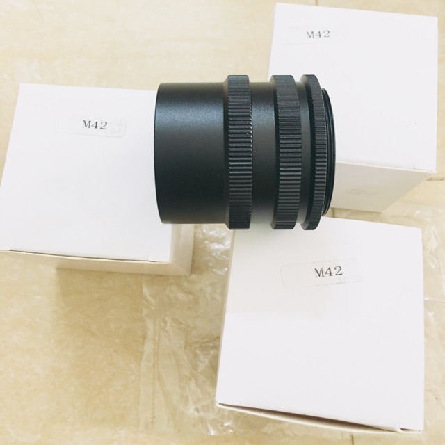 Ống nối Tube macro 3 khúc chụp macro bằng kim loại ngàm M42, dùng để chụp macro, gắn vào lens ngàm M42