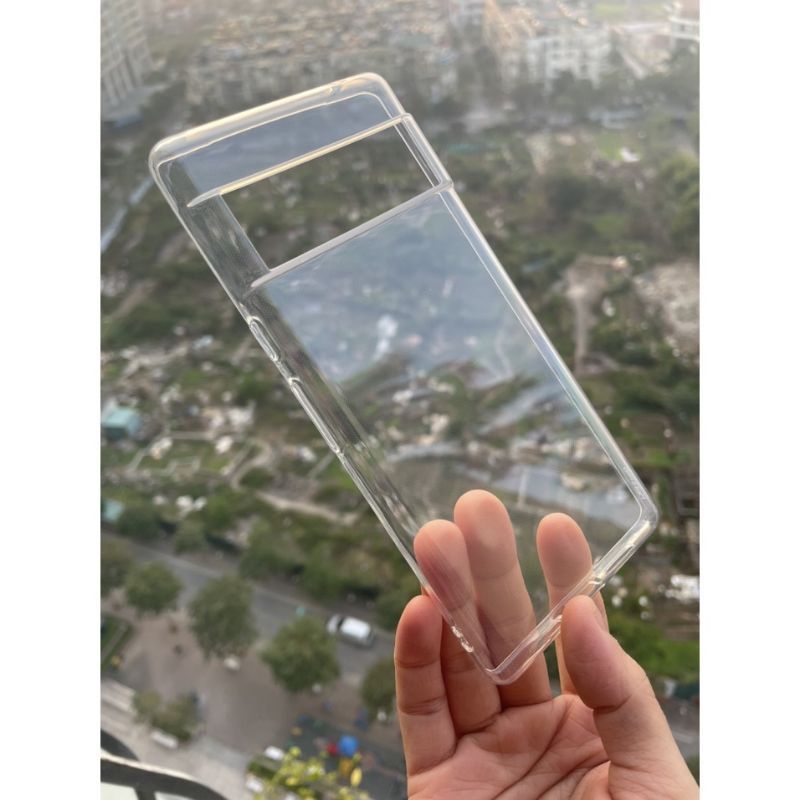 Ốp lưng silicon Gor cho google Pixel 6/Pixel 6 pro /Pixel 6A/pixel 7/pixel 7 pro trong suốt khoét mắt bảo vệ camera.