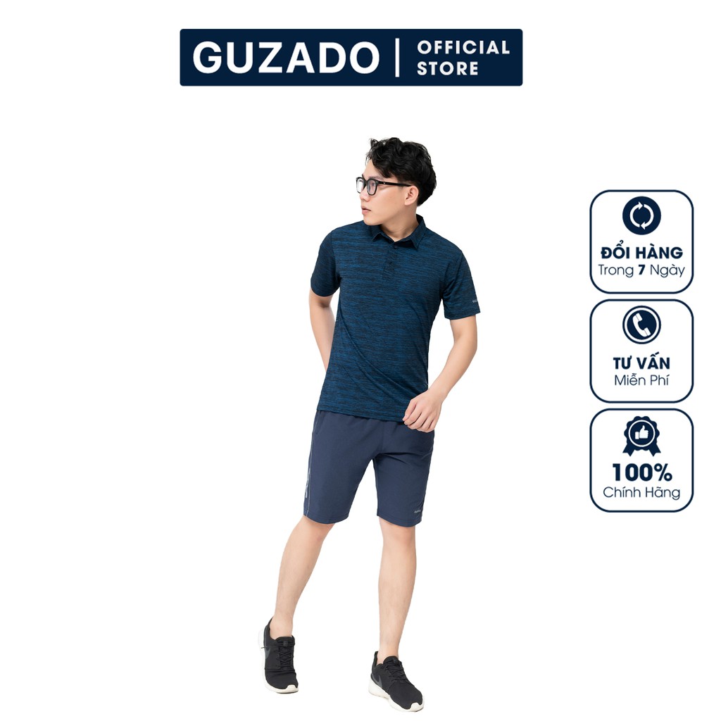 Áo Polo Nam Guzado Cổ Bẻ, Chất Coolmax Thể Thao Siêu Nhẹ, Siêu Co Giãn,Thấm Hút Cực Tốt GPL02