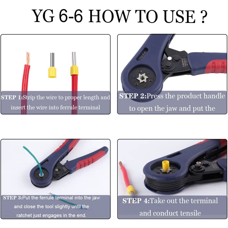 Kìm uốn dây điện WOZOBUY YG6-6 sử dụng đa năng tiện lợi