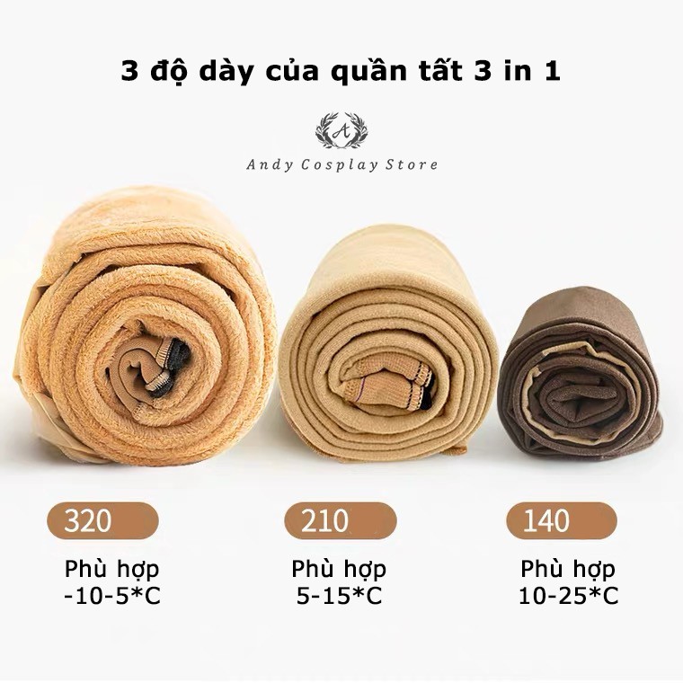 [CÓ SẴN] Quần tất giả bắp 3 in 1