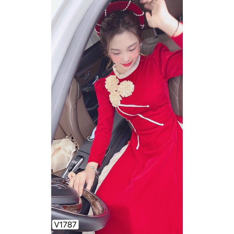 SET ÁO DÀI TẾT 3món đẹp xĩu chị em bỏ qua chỉ tiếc shop e còn mấy set sale luôn ạ