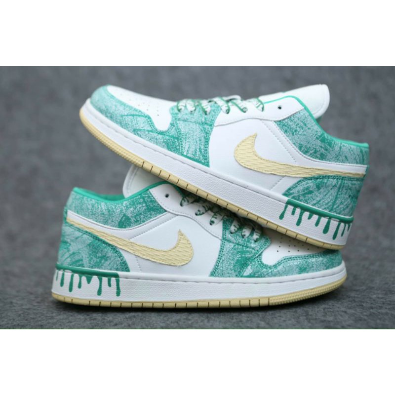 Giày Jordan 1 xanh icream thấp chất đẹp giá rẻ Fullbox | BigBuy360 - bigbuy360.vn