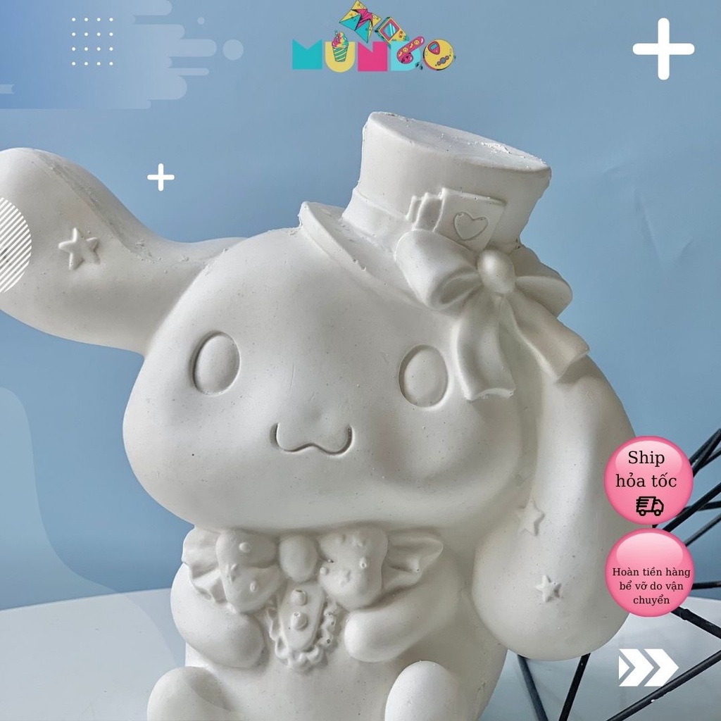 Tượng Tô Màu SIZE XXL 014 Cinnamoroll, Tượng Thạch Cao MUNDO