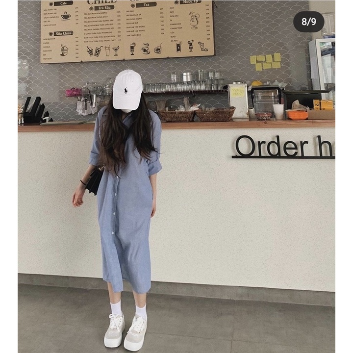 Váy sơmi dài ( có sẵn )