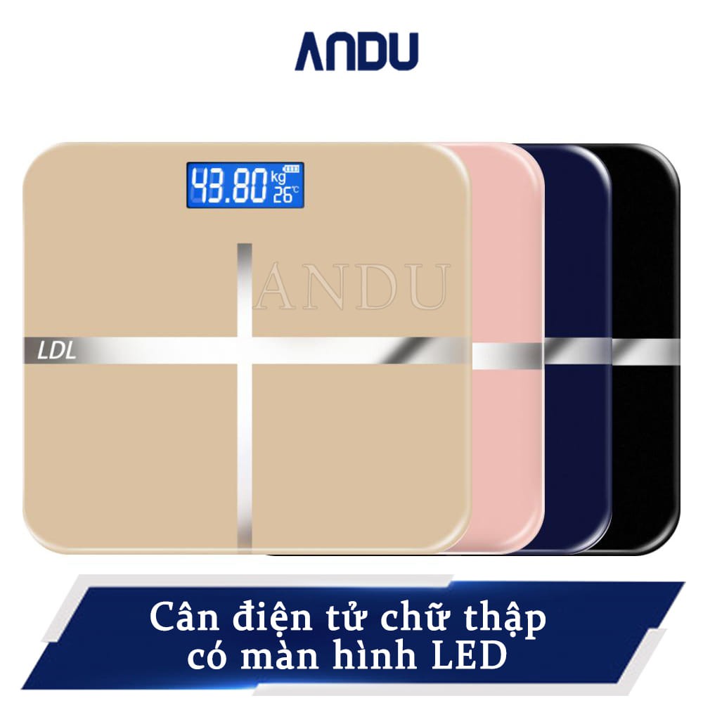 Cân Điện Tử Sức Khỏe Hình Chữ Thâp, Cân Hiện Đại Có Màn Hình Led Siêu Tiện Lợi Cho Mọi Nhà