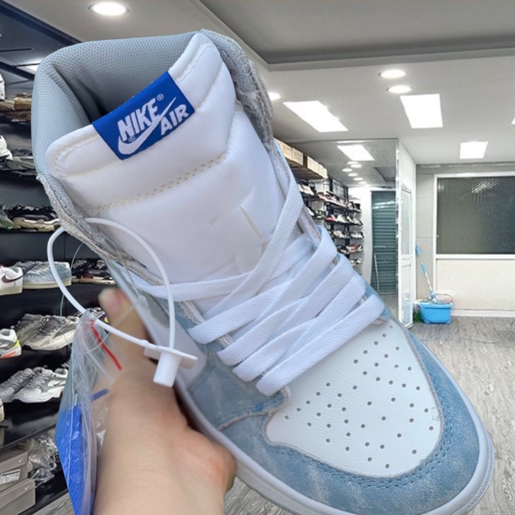 Giày 𝐉𝐨𝐫𝐝𝐚𝐧 Hyper Royal Hot Hit 2021 - Giày Thể Thao Sneaker Nam Nữ 𝐉𝐨𝐫𝐝𝐚𝐧 Cao Cổ Xanh Loang Full Bill Box
