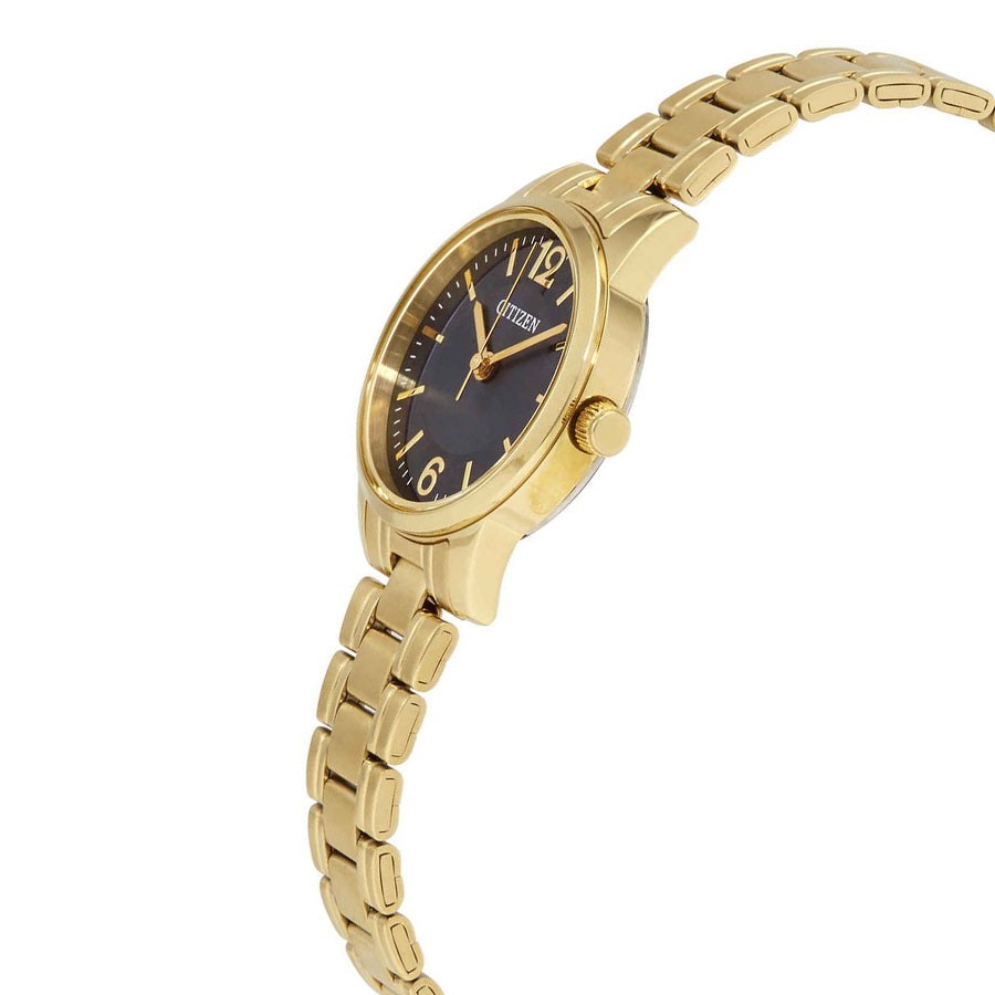 Đồng Hồ Nữ Citizen Dây Thép Không Gỉ EJ6082-51E - Mặt Đen
