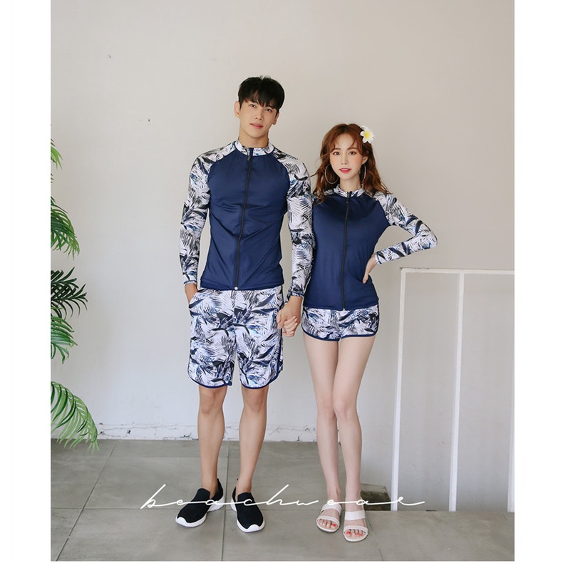 Bộ đồ bơi nam nữ thể thao phong cách Hàn mẫu mới