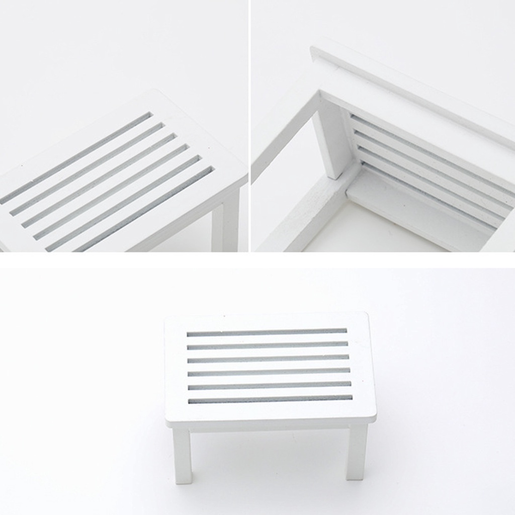 Mô Hình Bàn Cà Phê Mini Bằng Gỗ Dễ Thương Trang Trí Nhà Búp Bê 1/12