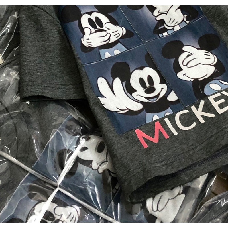 Áo cộc tay HM mickey lông chuột 1-10Y (có ảnh thật)