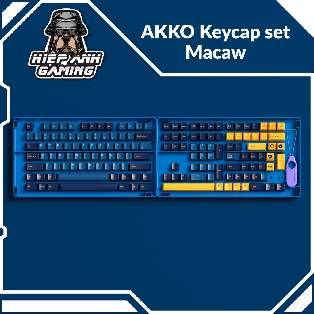 Keycap AKKO set – Macaw (PBT Dye-Subbed/Cherry profile/157 nút)