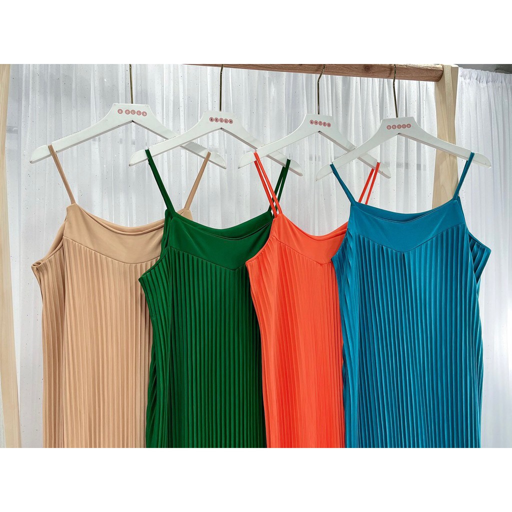 Đầm 2 Dây, Váy Maxi Dập Ly Dáng Dài Siêu Xinh Chất Vải  Mềm Mịn Siêu Mát  ྇