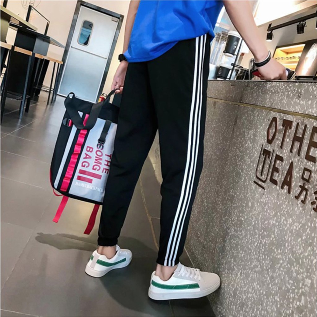 Quần 3 Sọc Thể Thao Chất Nỉ Dày Dặn Nam Hot Mùa Hè 2021-QN01 | BigBuy360 - bigbuy360.vn