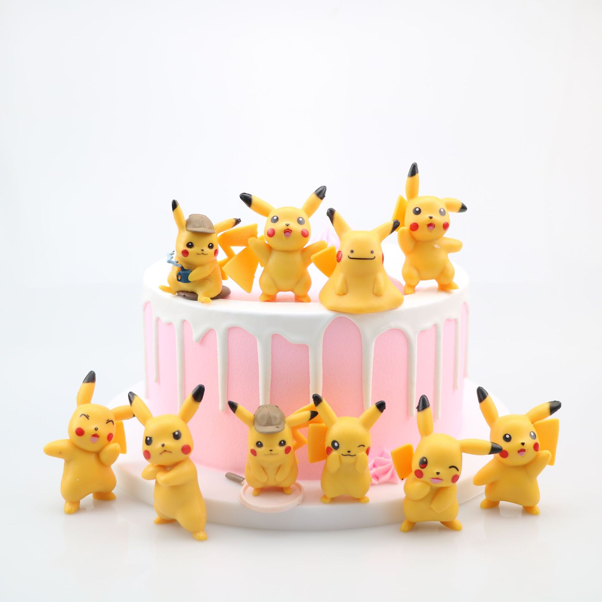 Set 10 Mô Hình Nhân Vật Phim Hoạt Hình Pokemon Bằng Pvc