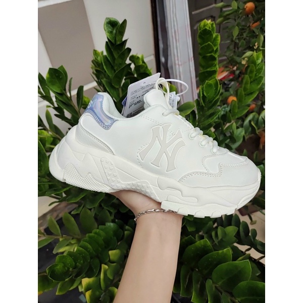 giày mlb trắng💕𝑭𝑹𝑬𝑬𝑺𝑯𝑰𝑷💕♥️♥️ Ảnh thật + Fullbox Giày thể thao NY óng ánh mới