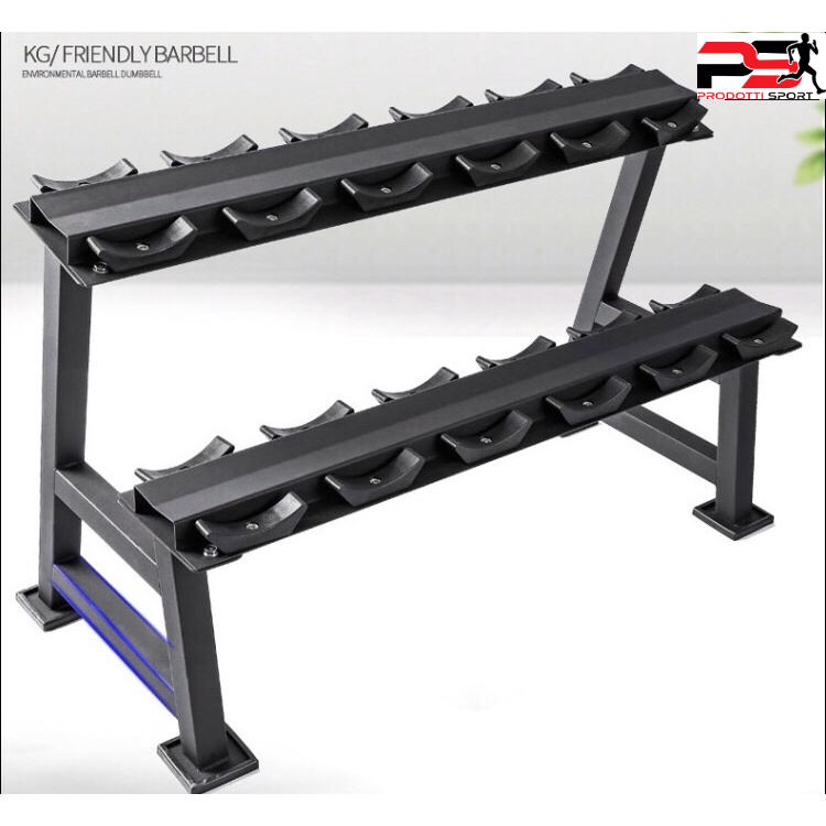 Giá Đỡ Để Tạ Tay 2 Tầng-6612 Đa Năng tiết kiệm không gian tiện dụng