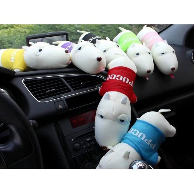 Gấu bông ruột than tre để xe ô tô