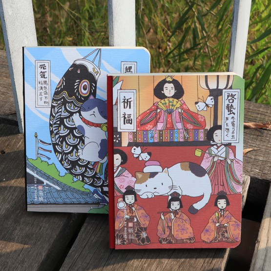 Sổ Tay Kế Hoạch Planner Bìa Mèo Maneki Neko [2 KIỂU]