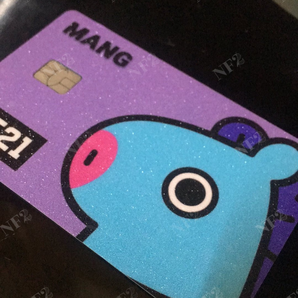 BT21 - Decal Sticker Thẻ ATM  Miếng Dán Trang Trí NF2 Cards