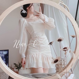 Váy nude voan đuôi cá(sẵn tại shop )