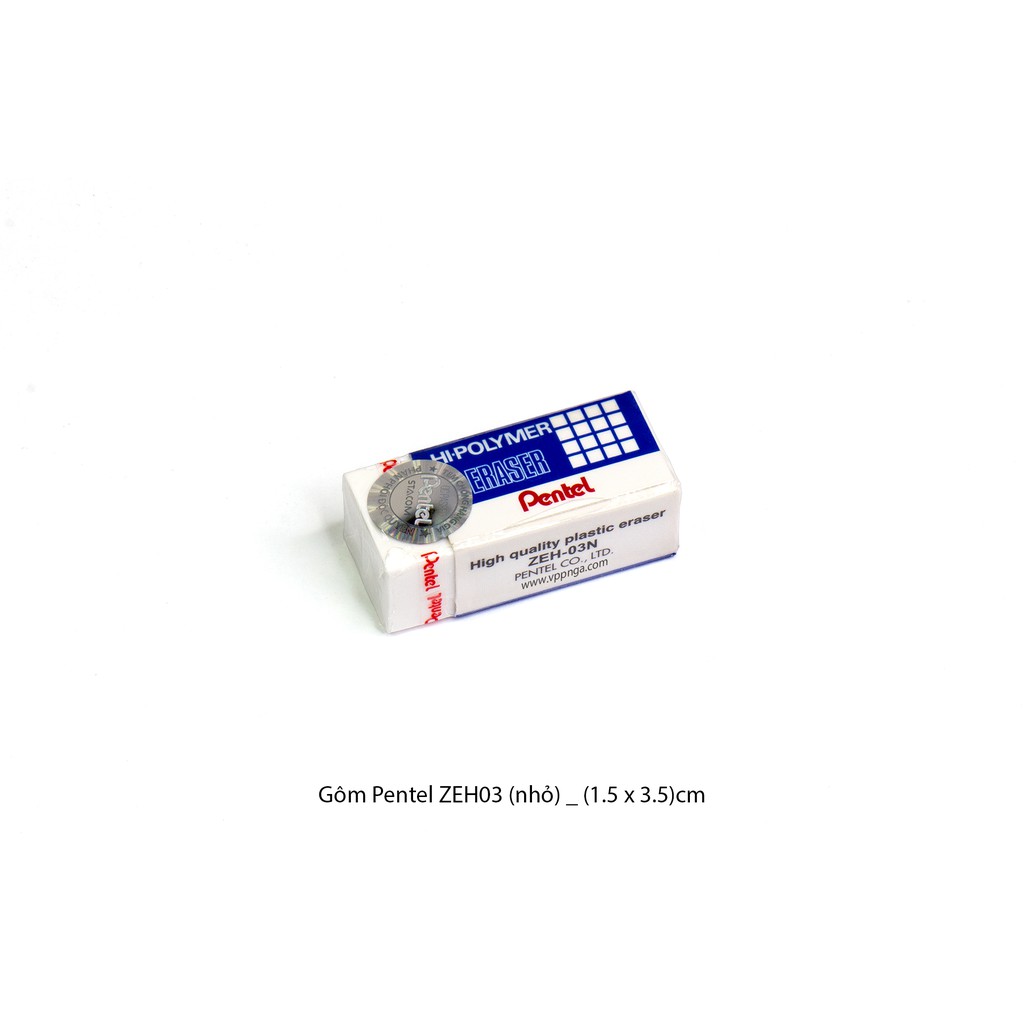 Gôm Pentel nhỏ Hi-Polymer Eraser ZEH-03