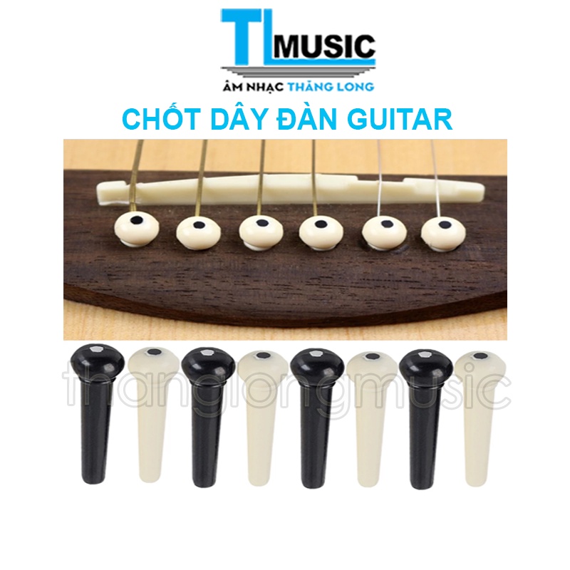 Bộ 6 chốt ghim đàn guitar Acoustic cao cấp