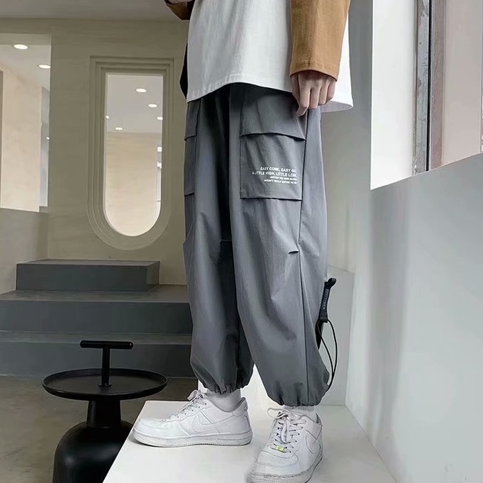 QuầN DàI ốNg RộNg MàU SắC đơN GiảN Có DâY RúT Phong CáCh HàN QuốC Cho Nam 2023 Xu HướNg MớI QuầN Legging Hip Hop | BigBuy360 - bigbuy360.vn