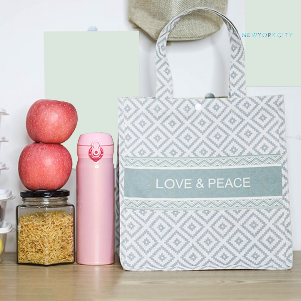 Túi Đựng Hộp Cơm Trưa Cách Nhiệt Chống Dầu Gọn Nhẹ Di Động Tiện Dụng