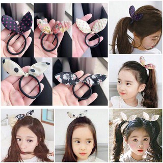Dây buộc tóc tai thỏ siêu xinh