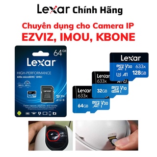 Thẻ nhớ 64gb lexar,lexar 32gb , lexar 128b ,lexar 256gb class 10 tốc độ 100mb/s thẻ nhớ camera- hàng chính hãng