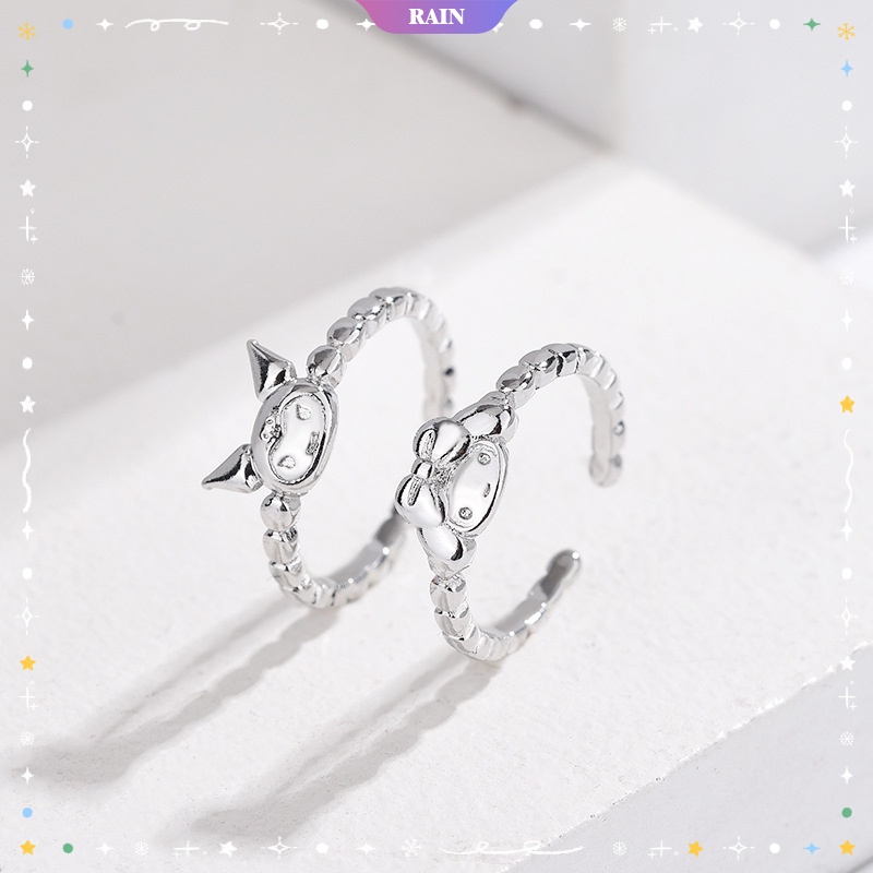 Nhẫn Hở Tùy Chỉnh Thiết Kế Hình Sanrio Kuromi My Melody Dễ Thương Làm Quà Tặng Cho Bé Gái