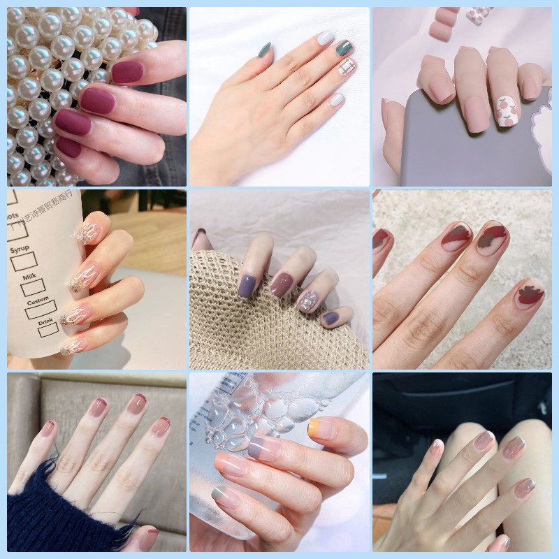Bộ Móng Tay Giả Tự Dính Thiết Kế Phổ Biến DIY