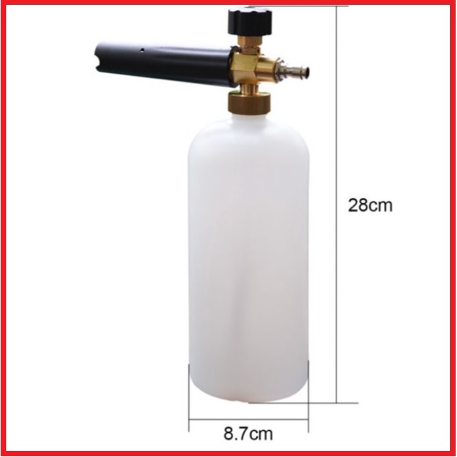 Bộ súng xịt rửa xe và bình tạo bọt tuyết cao cấp cho máy rửa xe áp lực cao, máy xịt rửa