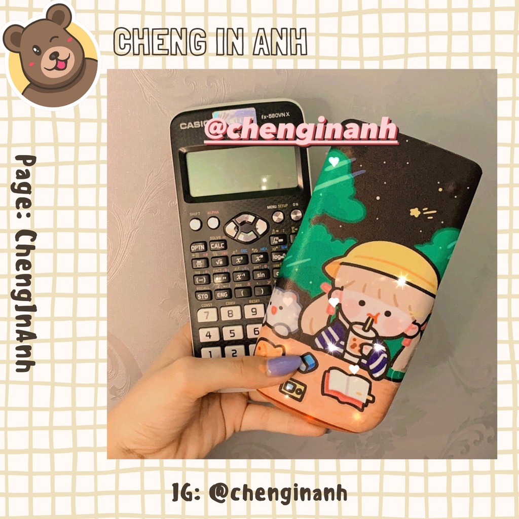 Miếng decal dán máy tính bỏ túi vinacal/casio