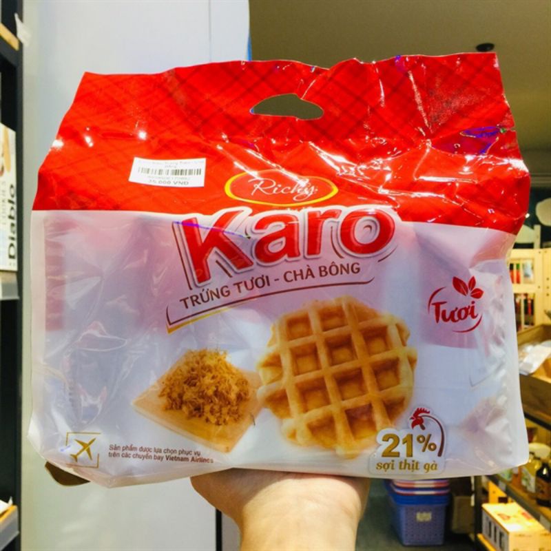 Bánh Karo trứng tươi, bánh karo chà bông bịch 6 cái