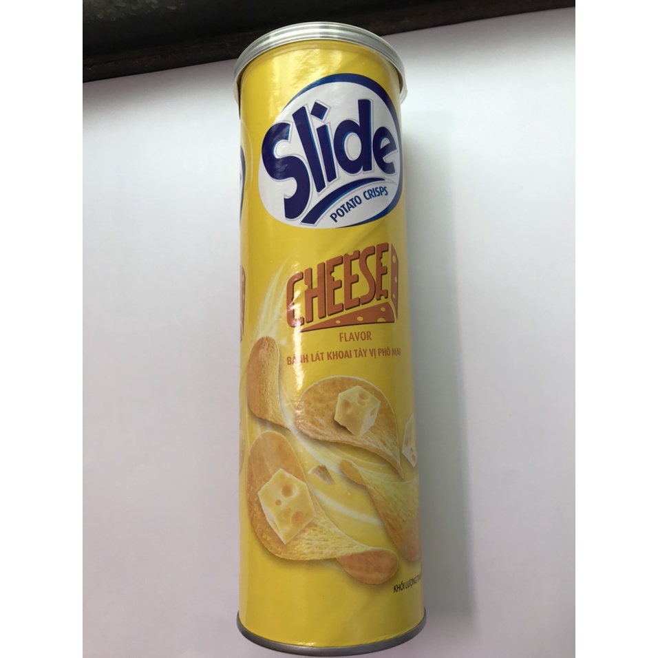 Snack Khoai Tây 100g Slide Vị Phô Mai (Lon 100g)