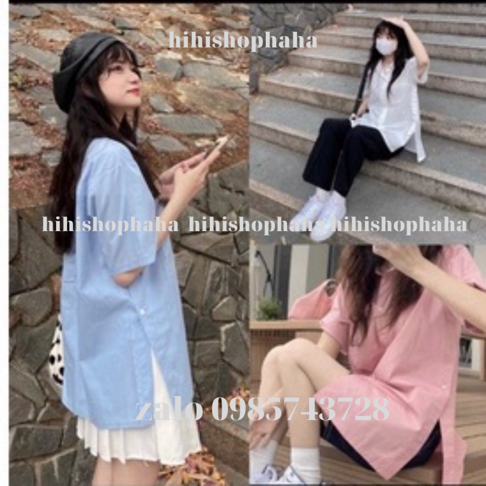 Áo kiểu nữ , Áo sơ mi xẻ cúc bên cách điệu phong cách Hàn Quốc A2444 hihishophaha | BigBuy360 - bigbuy360.vn
