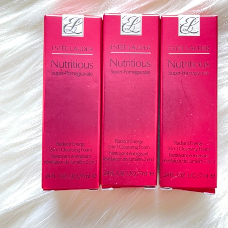 [7ml] Sữa rửa mặt Estee Lauder Nutritious Super-Pomegranate Radiant Energy 2-in-1 Cleansing Foam